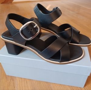 Everlane Italian Leather Buckle Heel New in Box Sz 7.5